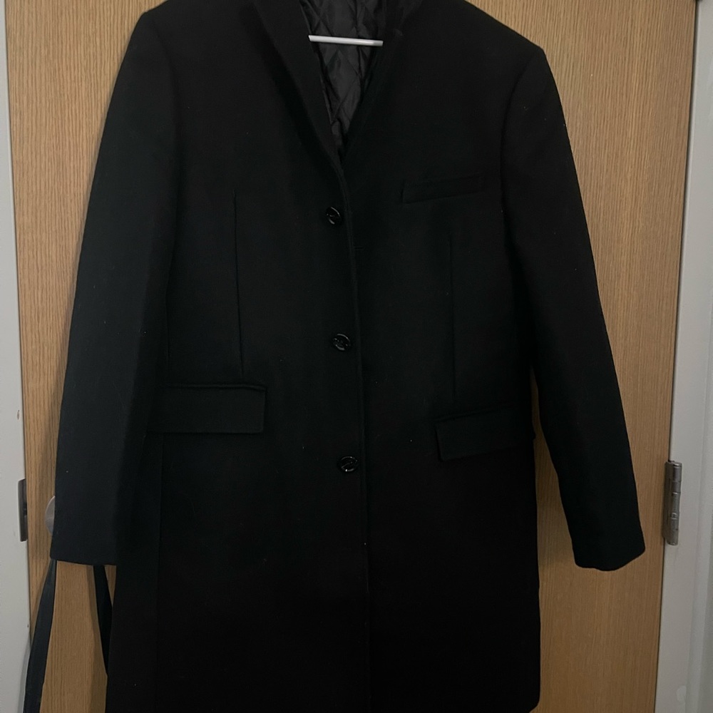 J. Crew Men’s Black Topcoat Size 42/L
